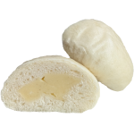 Gedämpfte Brötchen mit Vanillecrèmefüllung